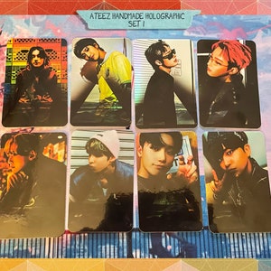Ateez – Holografisches handgemachtes Set 1 – Bias ot8