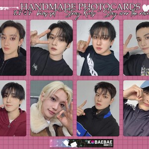 Stray Kids - Stay over the Rain - cartes photo faites main - ensemble de biais