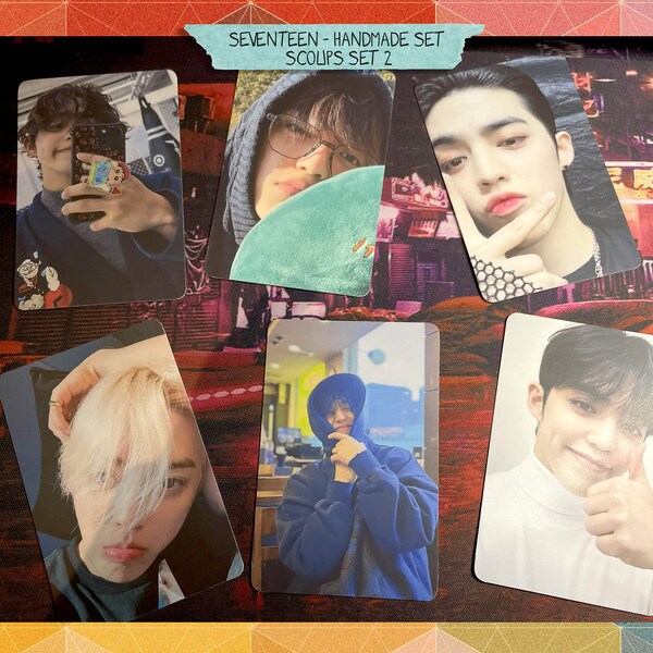 Handmade unofficial photocards - set 2 S.Coups - Seventeen bias