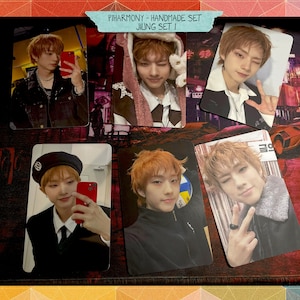 Cartões fotográficos artesanais não oficiais - conjunto 1 Jiung - P1harmony bias