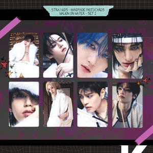 Stray Kids – Hop handgemachte Fotokarten – Walkin on Water Set 2