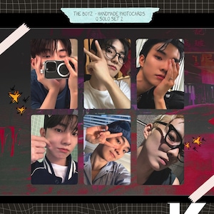 The boyz - onofficiële handgemaakte fotokaarten - Q bias set 2