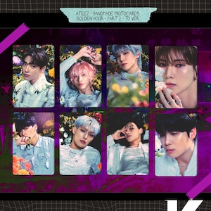 Ateez - Golden Hour deel 2 - handgemaakte fotokaarten - biasset - To ver.
