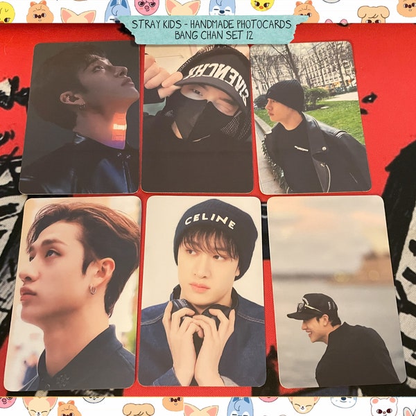 Stray Kids - Bang Chan handmade set 12 - photocards bias