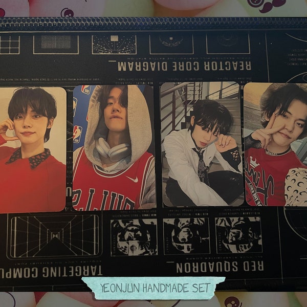 TXT - Yeonjun ensemble fait main 1 - biais de cartes photo