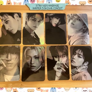 Stray Kids - Koncept Holograficzny zestaw ręcznie robiony H. B. - fotokartki bias ot8