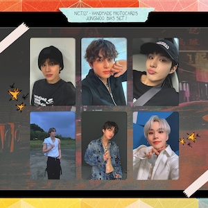 NCT 127 - Jungwoo set 1 fait main - cartes photo biais