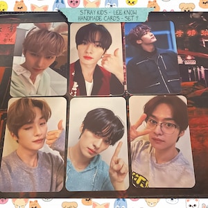 Stray Kids – Lee Know handgemachtes Konzeptset 9 – Fotokarten-Schrägbild