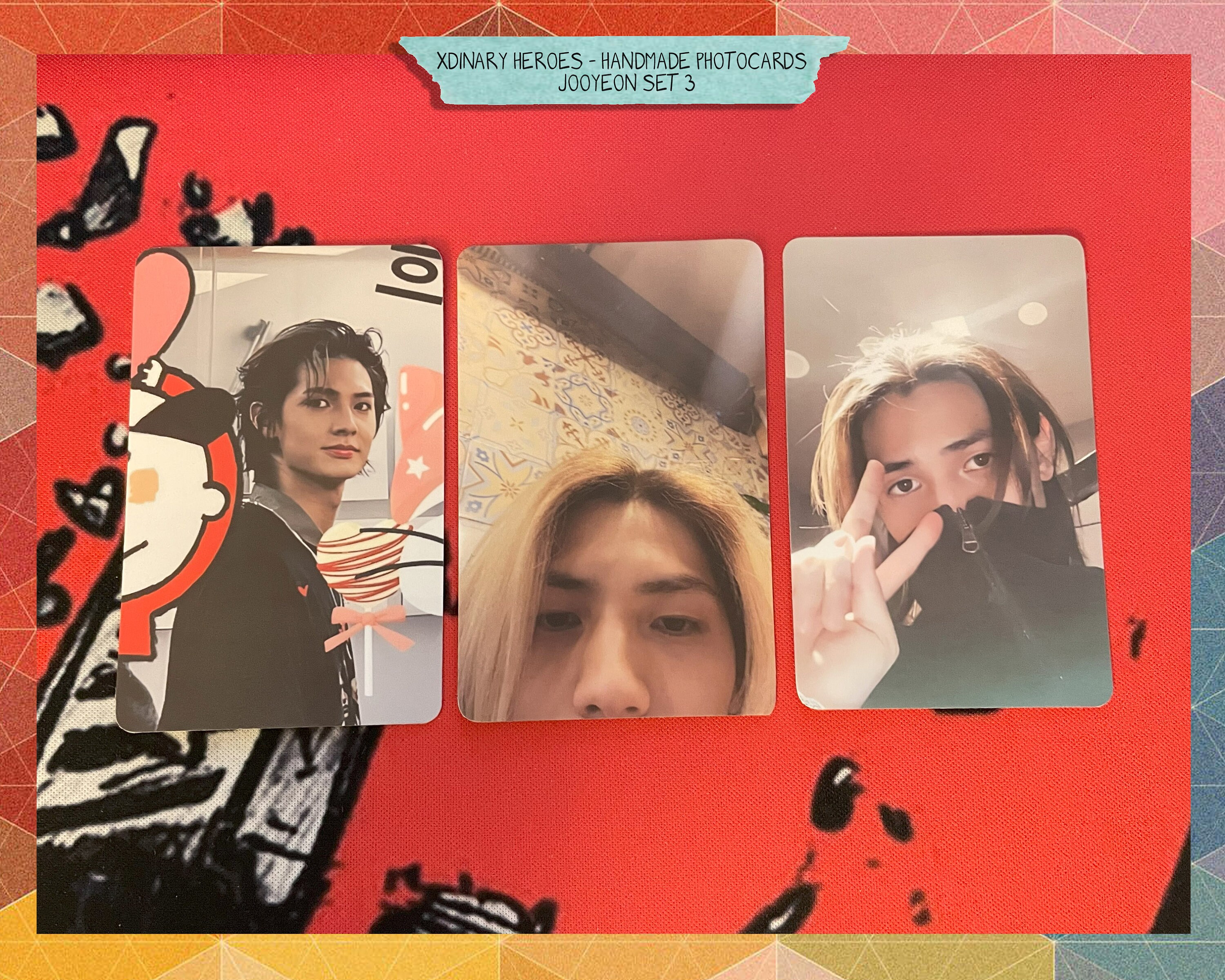 Xdinary Heroes　ジョンス③ Xdinary Heroes - Jooyeon Handmade Set 3 - Photocard Bias - Etsy