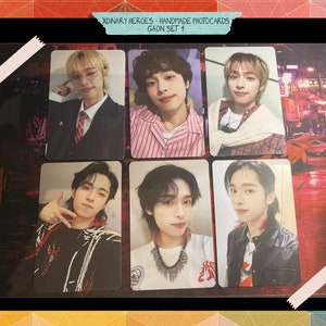 Handgemachte inoffizielle Fotokarten - Set 4 Gaon - Xdinary Heroes Bias