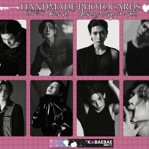 Ateez - Séance photo avec des cartes photo faites main - Ensemble Yeosang esq