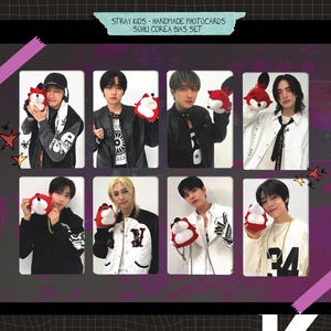 Stray Kids - Cartões fotográficos artesanais Sohu Korea - conjunto de viés
