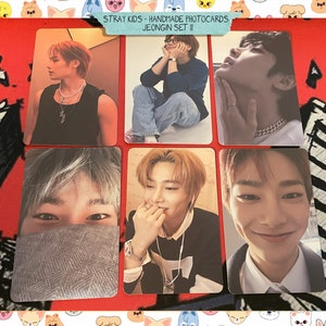 Stray Kids - Conjunto Jeongin feito à mão 11 - viés de cartões de fotos