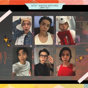 NCT 127 - Johnny fait main set 1 - cartes photo biais