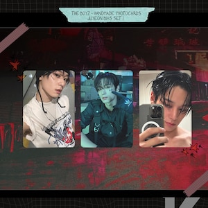 The boyz - Tarjetas fotográficas no oficiales hechas a mano - Conjunto 1 de Juyeon bias