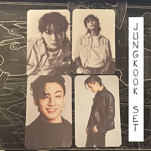Jungkook - handgemachtes Fotokartenset - BTS Fotokarten schräg