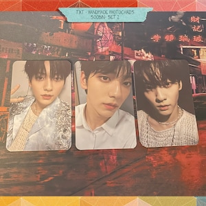 TXT - Soobin handgemachtes Set 4 - Fotokarten schräg