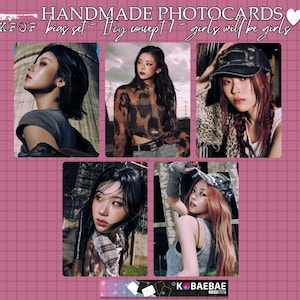 Itzy - handmade photocards - Girls will be girls - concept 1