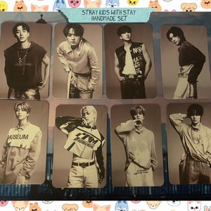 Stray Kids - Stray with Stay - handgemachte Fotokarten schräg