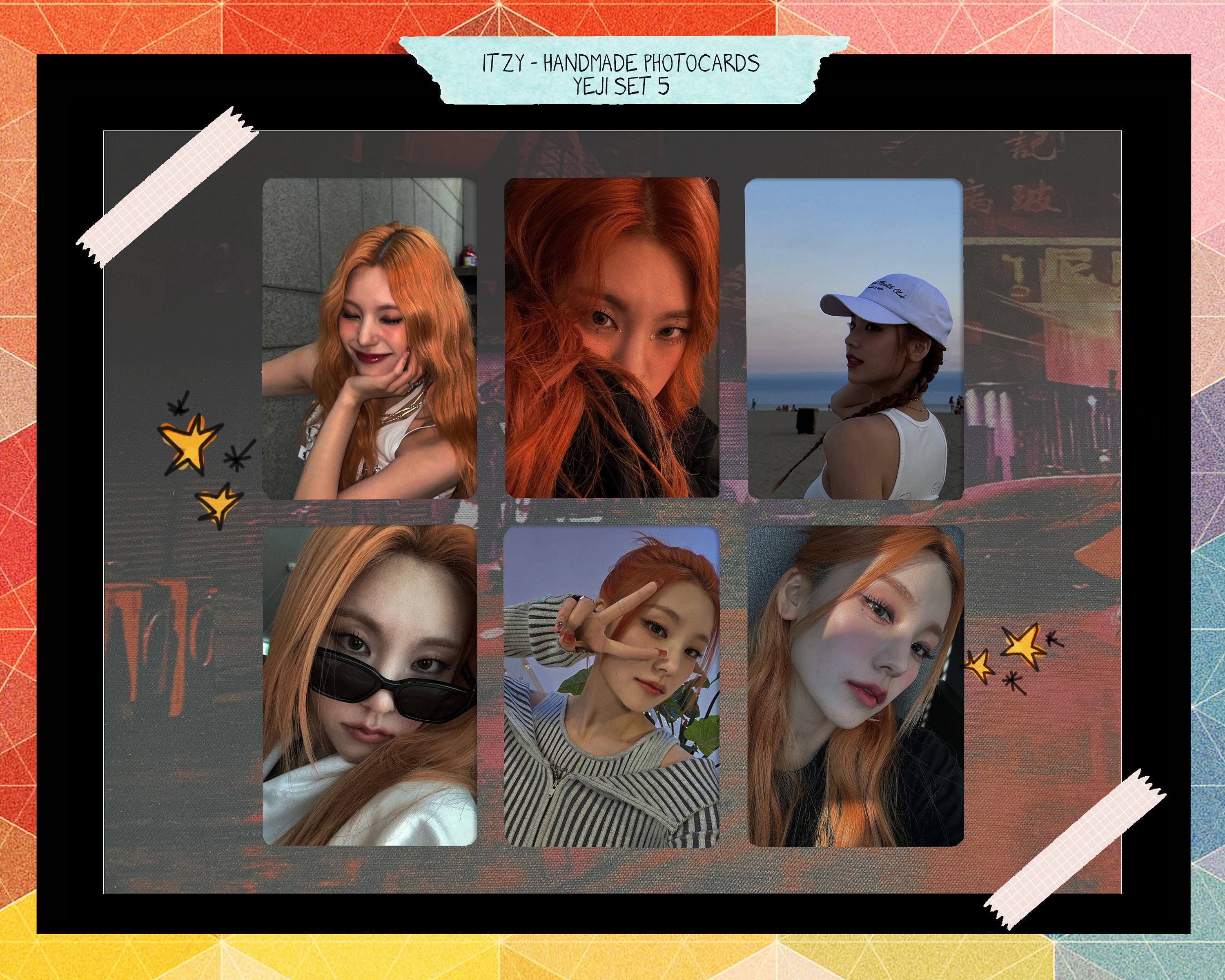 Itzy - Yeji Handmade Set 5 - Photocards Bias - Etsy