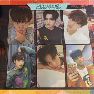 Cartes photo non officielles faites à la main - set 1 Junmin - Xikers bias