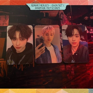 Xdinary Heroes - Conjunto Gaon feito à mão 1 - viés de cartões de fotos