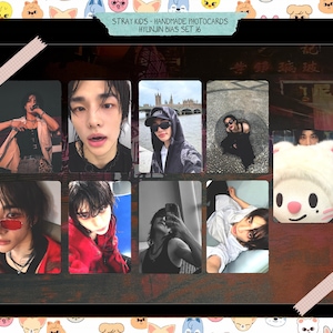 Stray Kids - Hyunjin lomocards não oficiais - conjunto de cartões de fotos enviesados 15