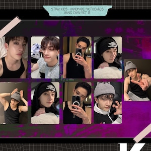 Stray Kids - Bang Chan handgemaakte fotokaarten - biasset 18