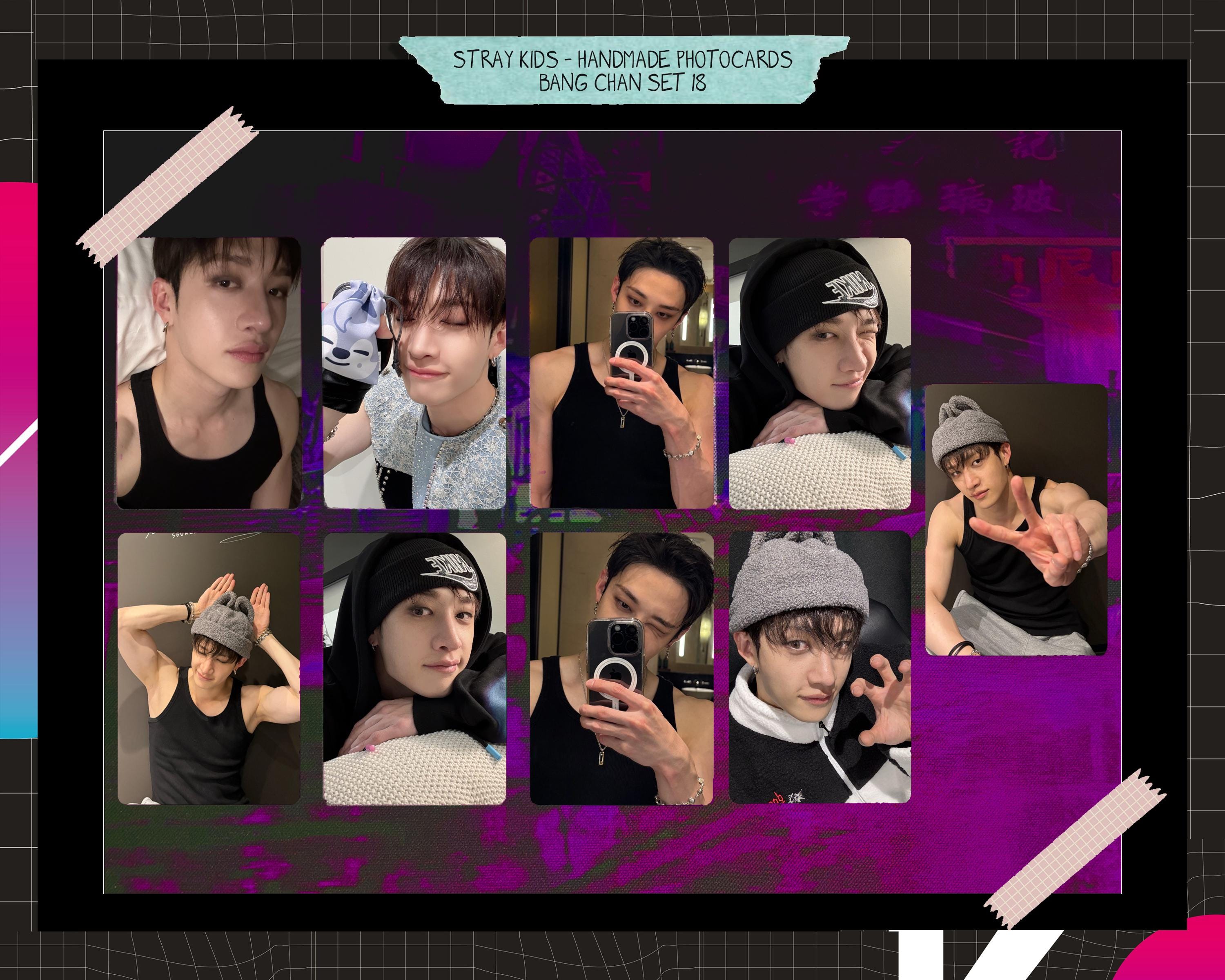 K-POP+アジア Stray Kids - Bangchan collectbook pcholder BK+WH set KPOPBP Stray Kids 樂 Rock Star Album Merch Gift Box Set 110