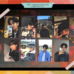 Ateez - Jongho handmade concept set 11 - carte photo biais