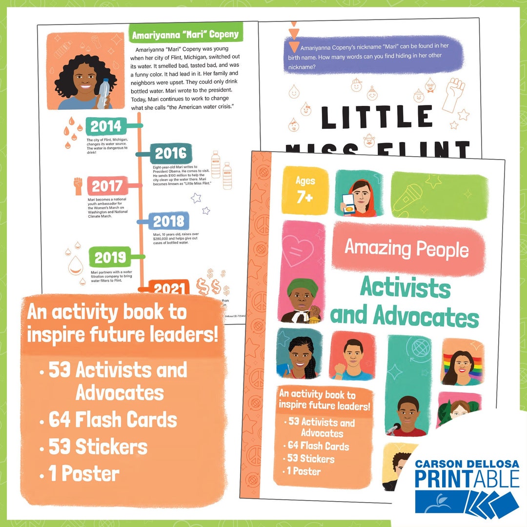 Famous Activists Advocates Printable Worksheet Bundles Includes famous-activists-advocates-printable-worksheet-bundles-includes