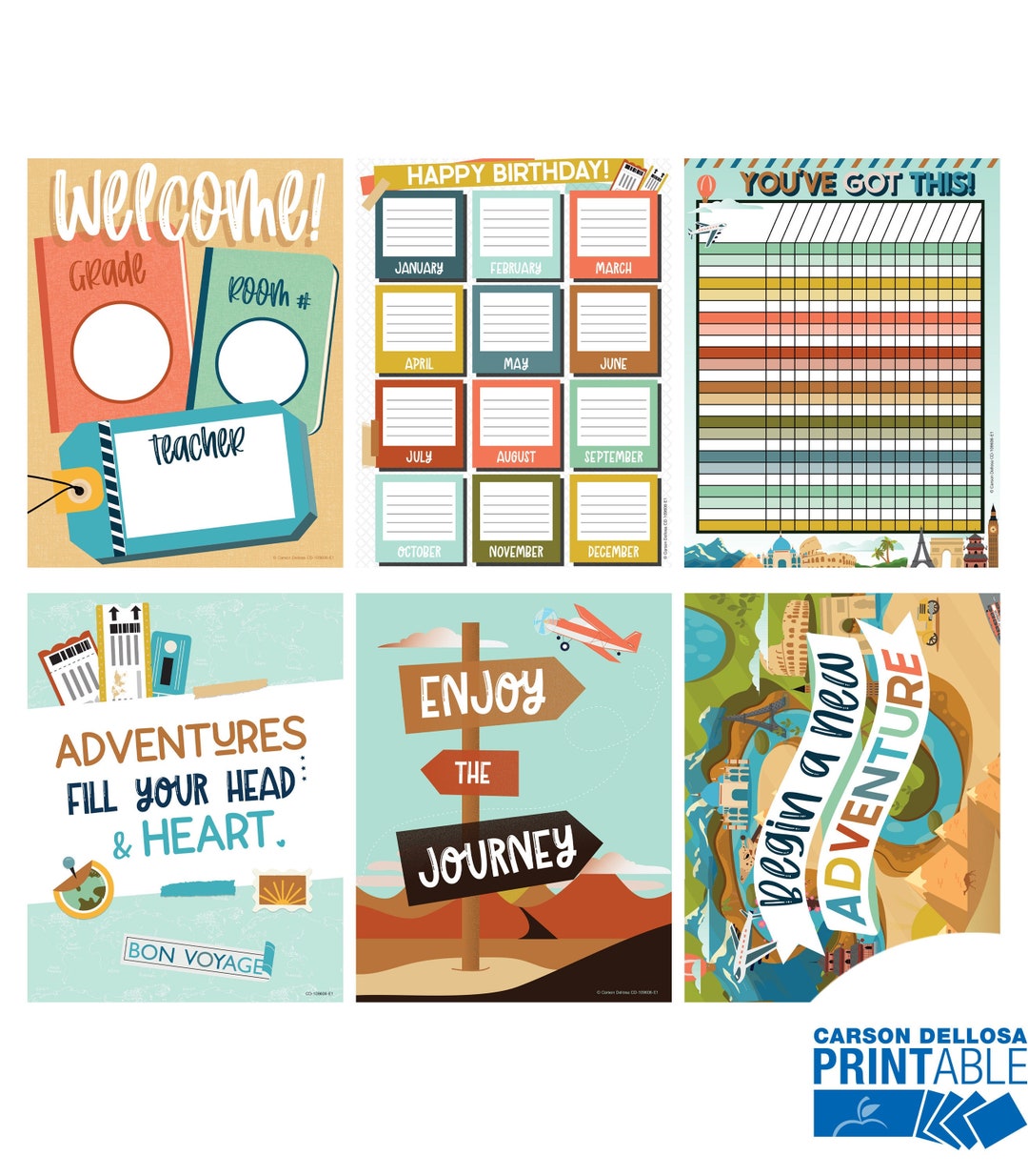 Let's Explore Printable Poster and Chart Pack Etsy