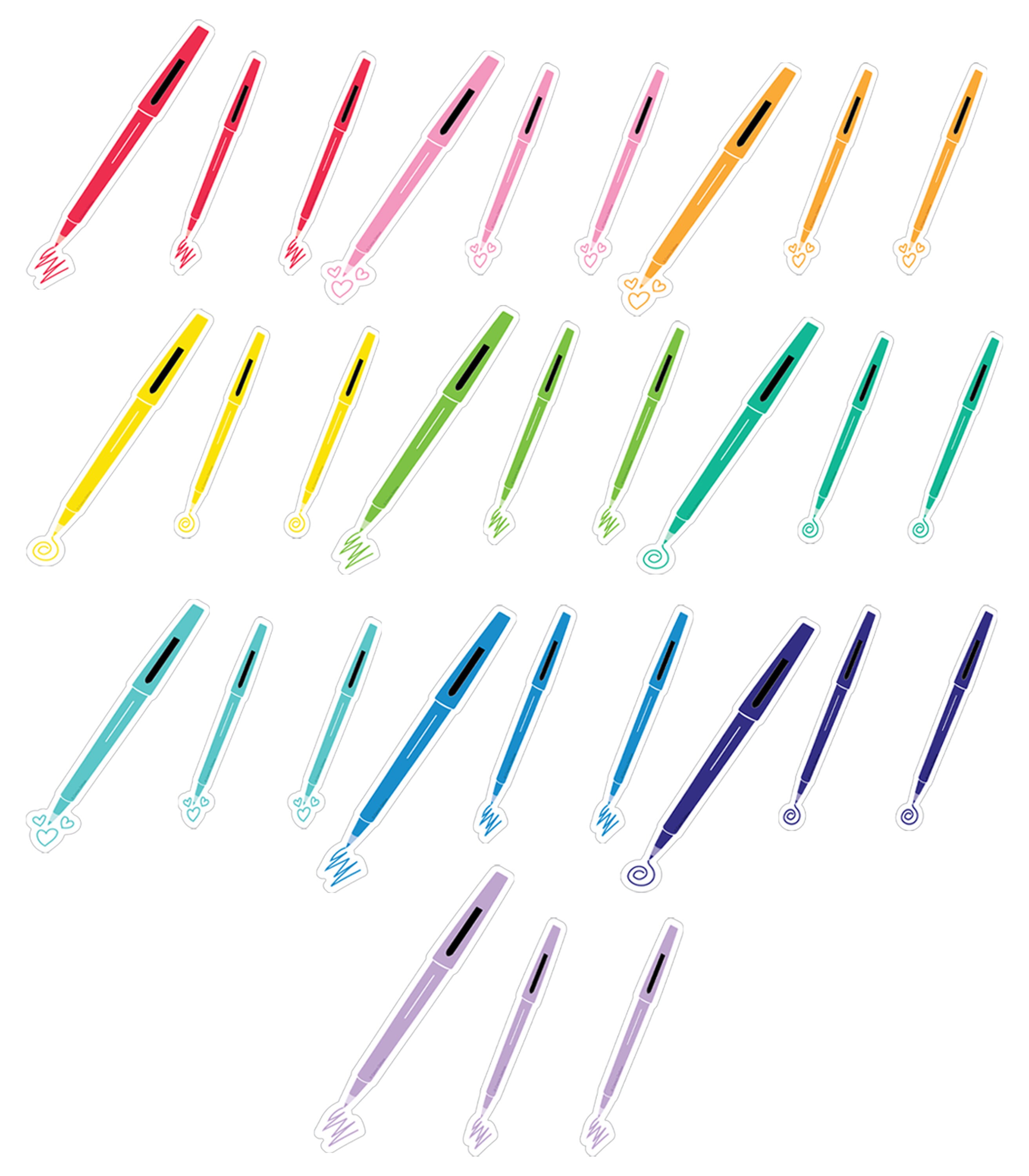 Happy Place Colorful Printable Classroom Cutouts, Bright &amp; Colorful ...