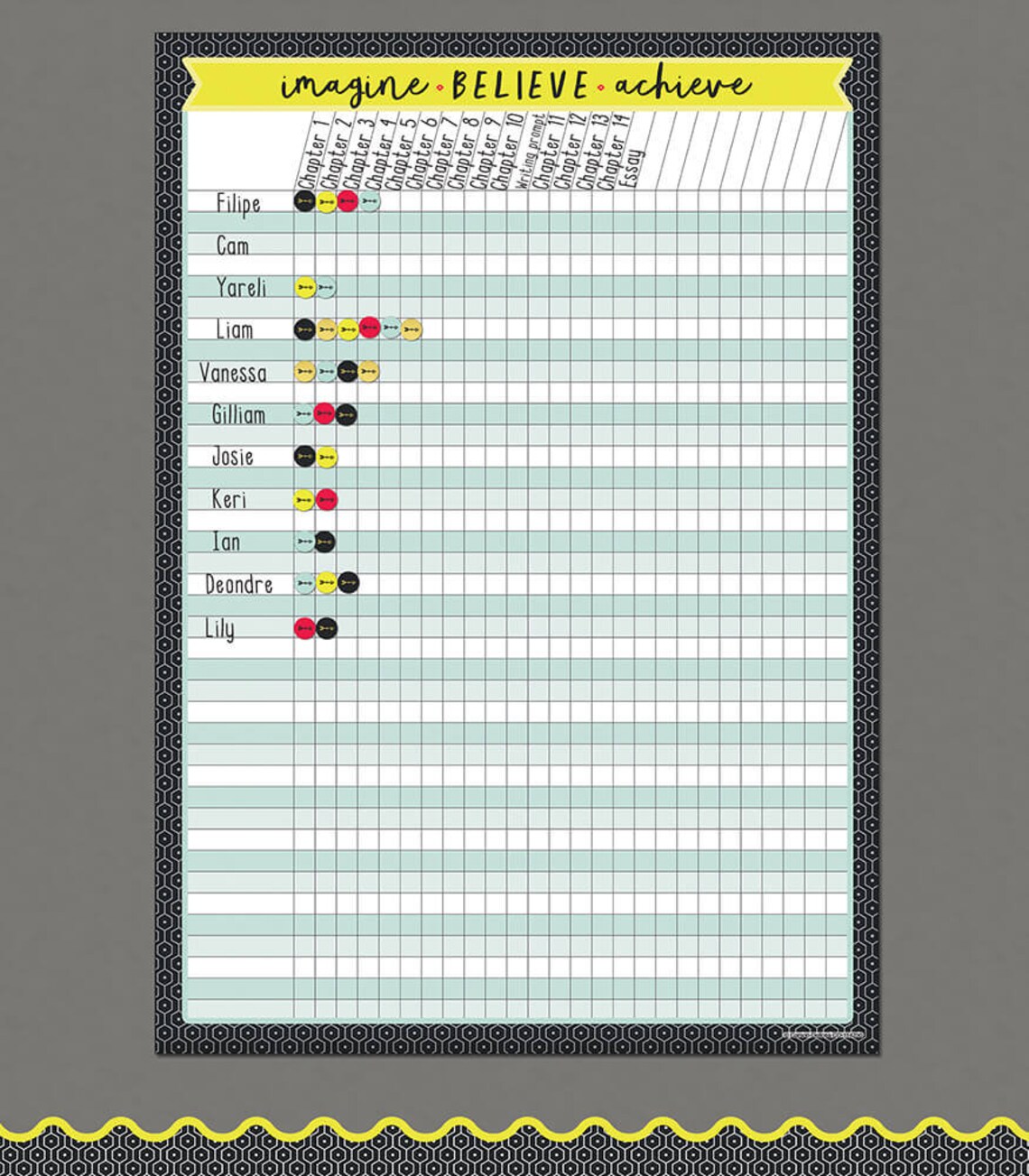 Aim High Printable Incentive Chart for Classroom, Classroom Chart - Etsy