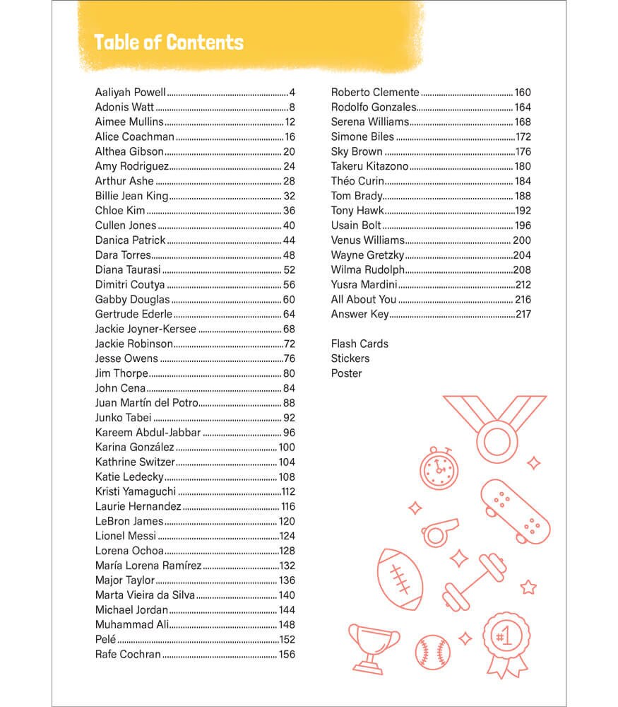 Famous Athletes Printable Worksheet Bundles, Includes Flash Cards ...