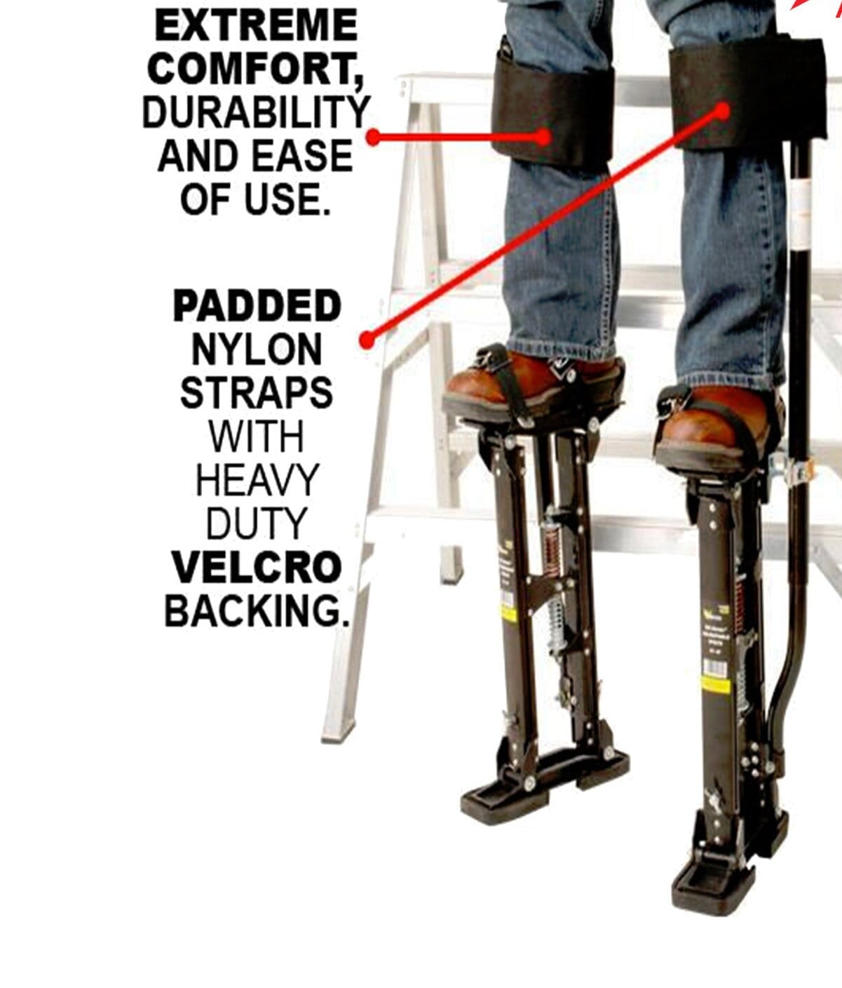 Comfort Strap Padded Wide Stilt Straps Leg Bands for Drywall Etsy