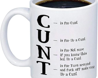 Adult Humor Rude Coffee Mug, Funny Swear Gift