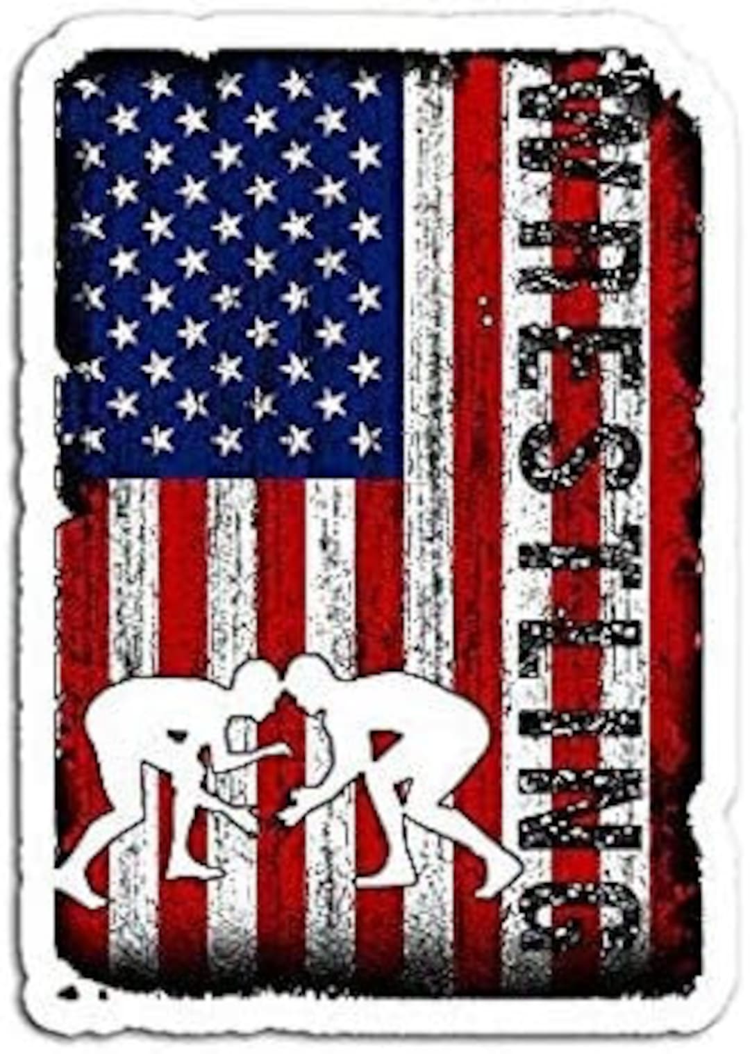 USA Flag Wrestling Vector SVG Poster Spamton Sticker Mouse Etsy