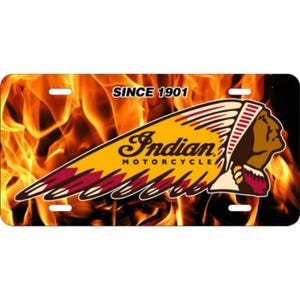 Indian motorcycle Personalized NEW License Plate for Cars, Trucks, Motorcycles, Bicycles and Vinyl Stickers
