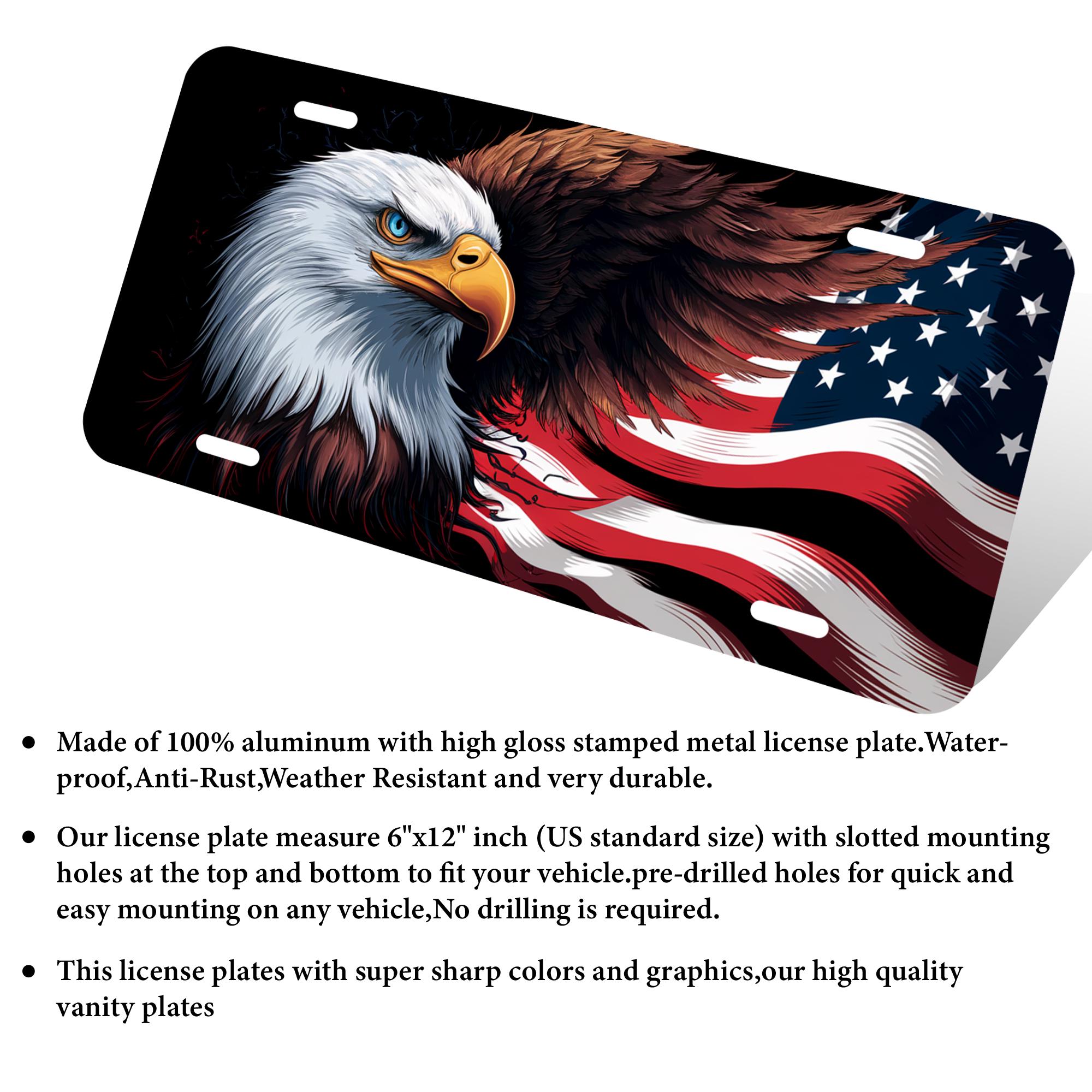 Rust Free License Plate Frame Plain Black Heavy Metal License Plate Frame With Caps - Rust-Free, Fits Toyota, Chevy, GMC & More Universal License Plate Frame For Trucks - Foto 5