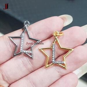 Colgante con letra L de diamante natural pavé de plata 925, dije del alfabeto, regalos personalizados con monograma, letras de la A a la Z, collar con nombre personalizado, regalo
