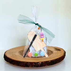 Popsicle Magnet Birthday Party Favor Painting Kit for kids, Party Favors for Kids Party, Party Goodie Bags, Activity for Kids Party
