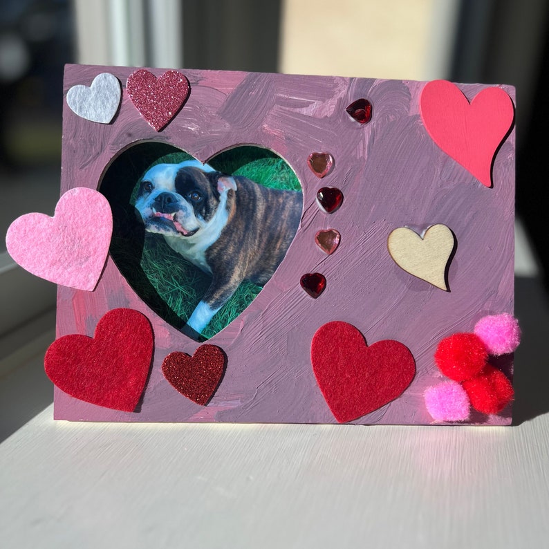 Valentines Day Crafting Heart Picture Frame Painting Kit, Valentines Day Gift, Painting Craft