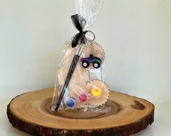 Monster Truck Magnet Painting Kit, Kids Birthday Party Favor