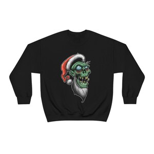 Zombie Santa Clause Funny Christmas Holiday Sweatshirt