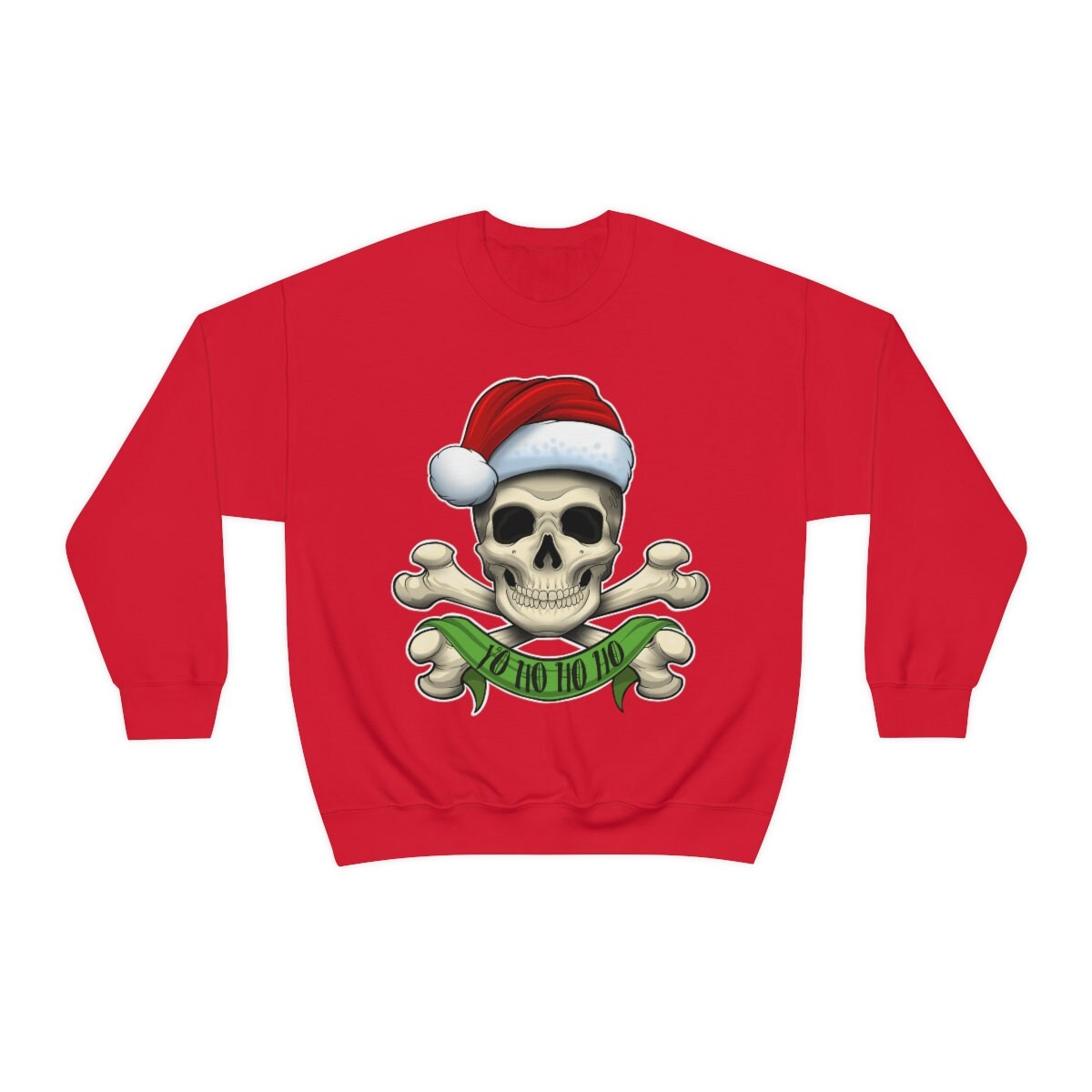 Ho Ho Christmas Skull Jumper Yo Ho Ho Ho Devil Skull Santa Ugly