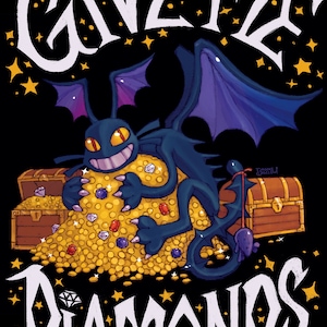 A5 Fantasy Video Game Gimme Cat Print