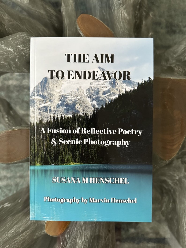 Livre de poésie, The But to Endeavour, Motivation, Photographie de paysage, Cadeau pour les amateurs de lecture, Livre de table basse image 5