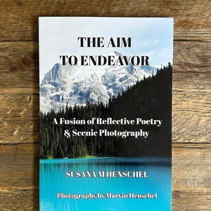 Livre de poésie, The But to Endeavour, Motivation, Photographie de paysage, Cadeau pour les amateurs de lecture, Livre de table basse image 8