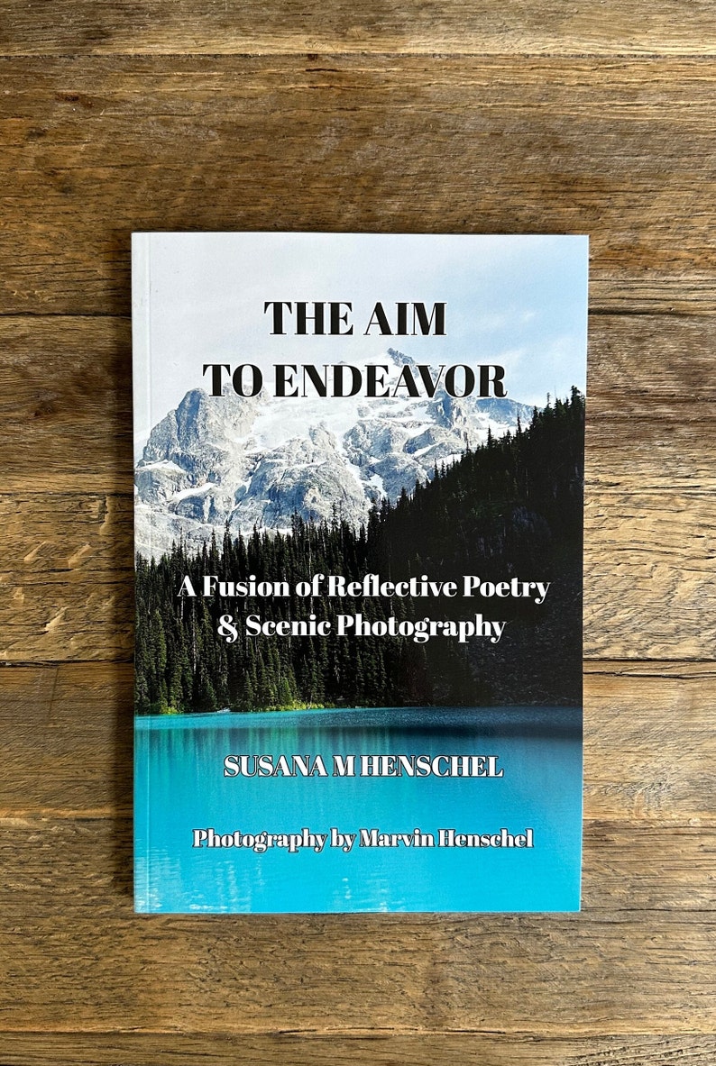 Livre de poésie, The But to Endeavour, Motivation, Photographie de paysage, Cadeau pour les amateurs de lecture, Livre de table basse image 8